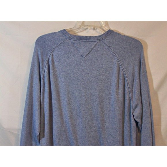 Tommy Hilfiger Mens Sweater Size XXL Crew Neck Blue Cotton Blend Long Sleeves - Picture 8 of 8